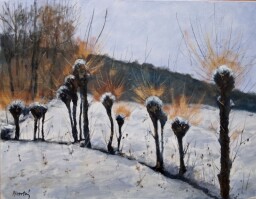 Zimní potůček 50x65